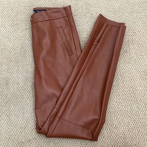 Zara Congac Faux Leather Pants